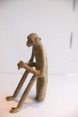 Vintage African Sitting Monkey Sculpture // ONH Item ab01941 Image 5