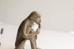 Vintage African Monkey Eating Banana Figurine // ONH Item ab01945 Image 5