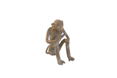 Vintage African Monkey Eating Banana Figurine // ONH Item ab01946