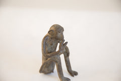 Vintage African Monkey Eating Banana Figurine // ONH Item ab01946 Image 4