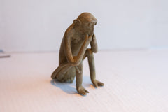 Vintage African Sitting Monkey Figurine // ONH Item ab01948 Image 1