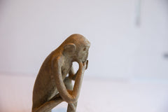 Vintage African Sitting Monkey Figurine // ONH Item ab01948 Image 3