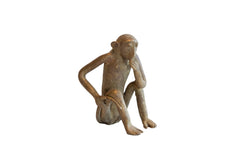 Vintage African Sitting Monkey Figurine // ONH Item ab01949