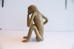 Vintage African Sitting Monkey Figurine // ONH Item ab01949 Image 3