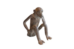 Vintage African Sitting Monkey Figurine // ONH Item ab01951