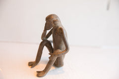 Vintage African Sitting Monkey Figurine // ONH Item ab01953 Image 2