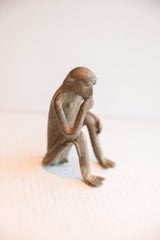 Vintage African Sitting Monkey Figurine // ONH Item ab01953 Image 4