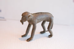 Vintage African Monkey with Banana in Mouth Figurine // ONH Item ab01955 Image 1