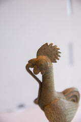 Vintage African Rooster with Snake Sculpture // ONH Item ab01968 Image 7