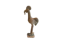 Vintage African Rooster with Worm Sculpture // ONH Item ab01969