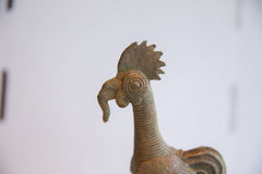 Vintage African Rooster with Worm Sculpture // ONH Item ab01969 Image 2