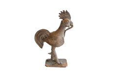 Vintage African Rooster with Snake Sculpture // ONH Item ab01971