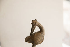 Vintage African Backwards Facing Bird Sculpture // ONH Item ab01978 Image 2