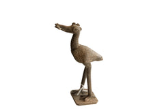 Vintage African Bird with Fish Sculpture // ONH Item ab01982