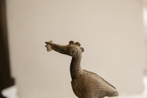 Vintage African Bird with Fish Sculpture // ONH Item ab01982 Image 1