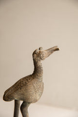 Vintage African Bird with Fish Sculpture // ONH Item ab01982 Image 3