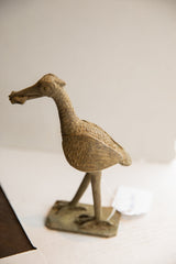 Vintage African Bird with Fish Sculpture // ONH Item ab01984 Image 5
