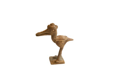 Vintage African Imperfect Crowned Bird Figurine // ONH Item ab02046