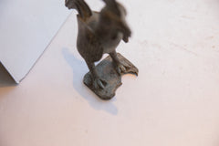 Vintage African Lightly Oxidized Rooster Sculpture