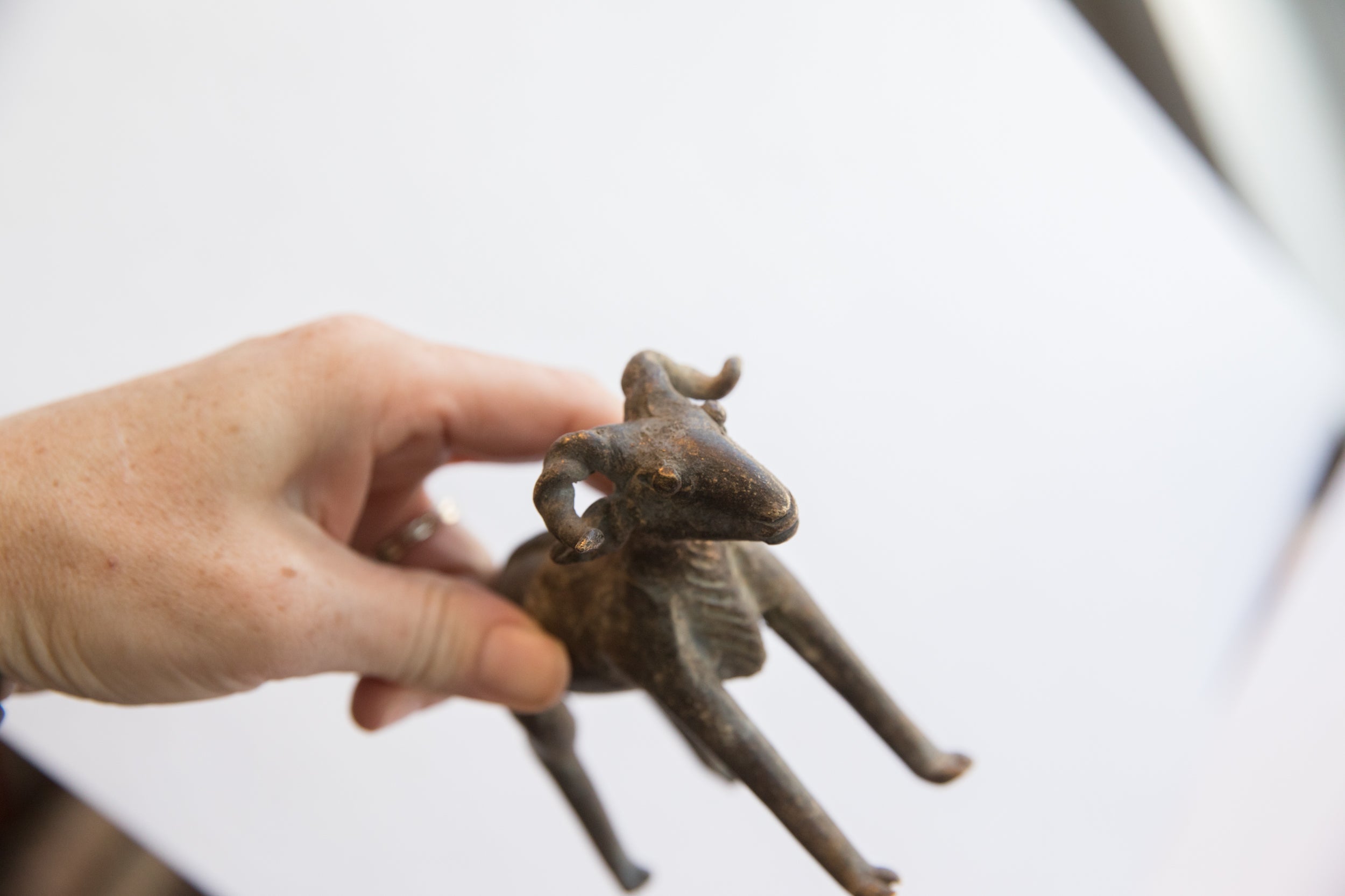 Vintage African Ram Sculpture // ONH Item: ab02105, Image 1