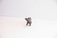 Vintage African Dark Patina Hippo Figurine