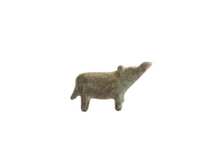 Vintage African Oxidized Hippo Figurine