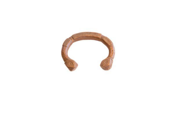 Antique African Geometric Base Small Copper Cuff Bracelet // ONH Item: ab02140