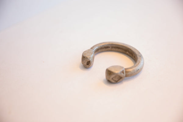 Antique African Geometric Base Small Aluminum Cuff Bracelet // ONH Item: ab02141, Image 2