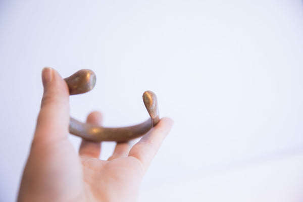 Antique African Copper Snake Cuff Bracelet // ONH Item: ab02163, Image 5