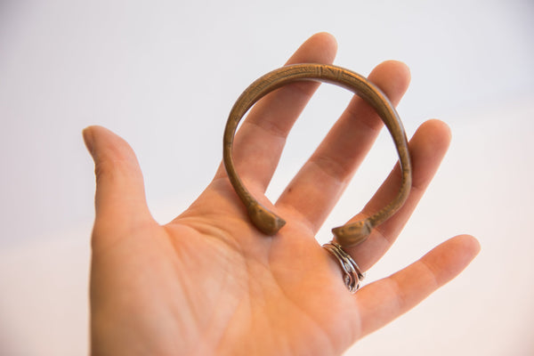 Antique African Small Snake Cuff Bracelet // ONH Item: ab02164, Image 6