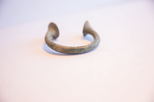 Antique African Oxidized Manilla Cuff Bracelet // ONH Item: ab02203, Image 3