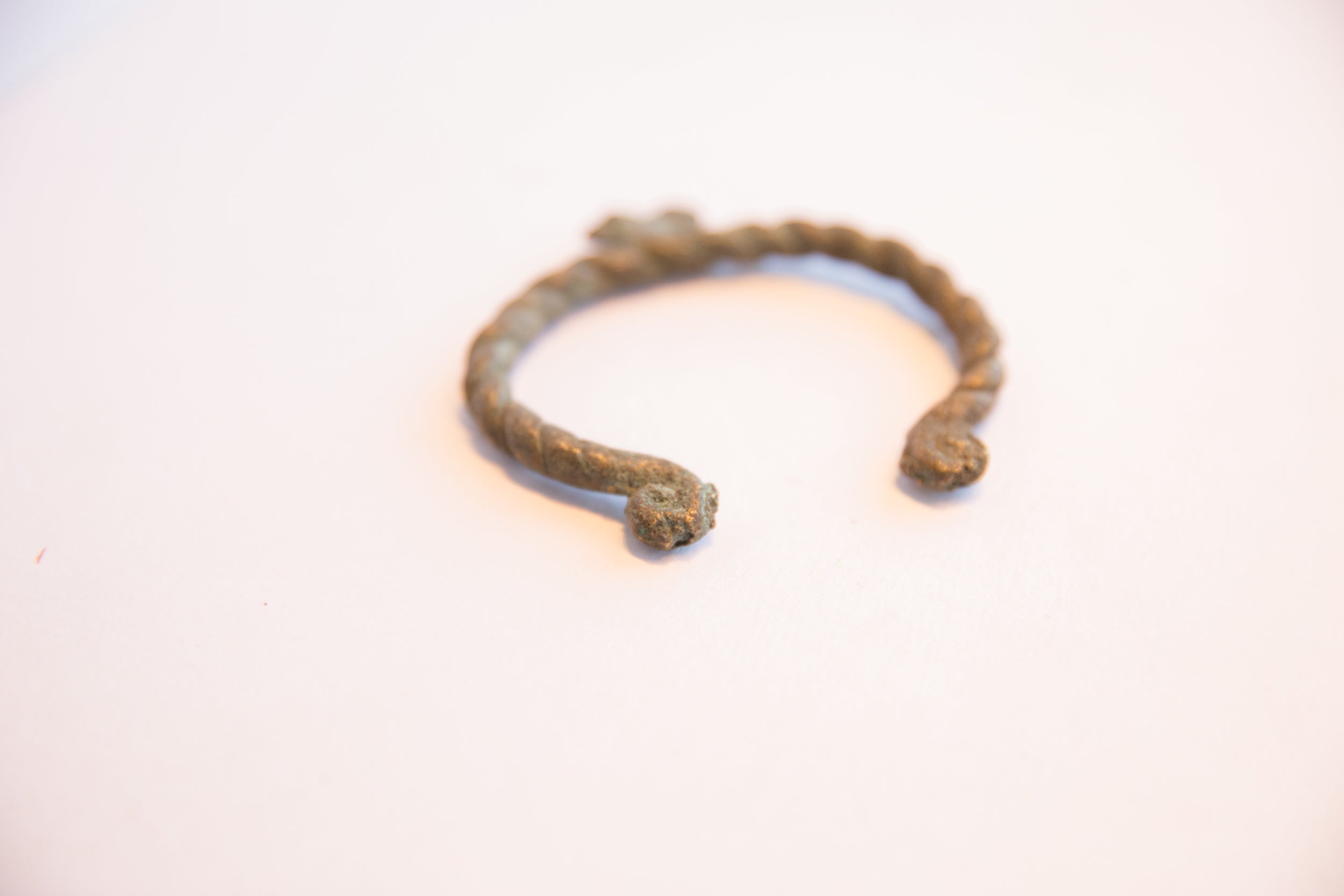 Vintage African Oxidized Chameleon Cuff Bracelet // ONH Item: ab02212, Image 1