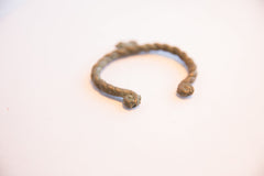 Vintage African Oxidized Chameleon Cuff Bracelet