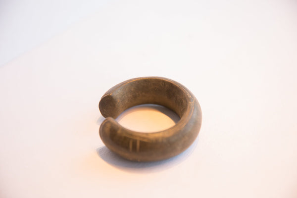 Antique African Geometric Design Heavy Cuff Bracelet // ONH Item: ab02216, Image 3