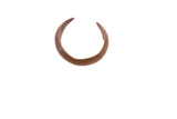 Antique African simple cuff bracelet with an open C-shape and a time-softened metallic patina.