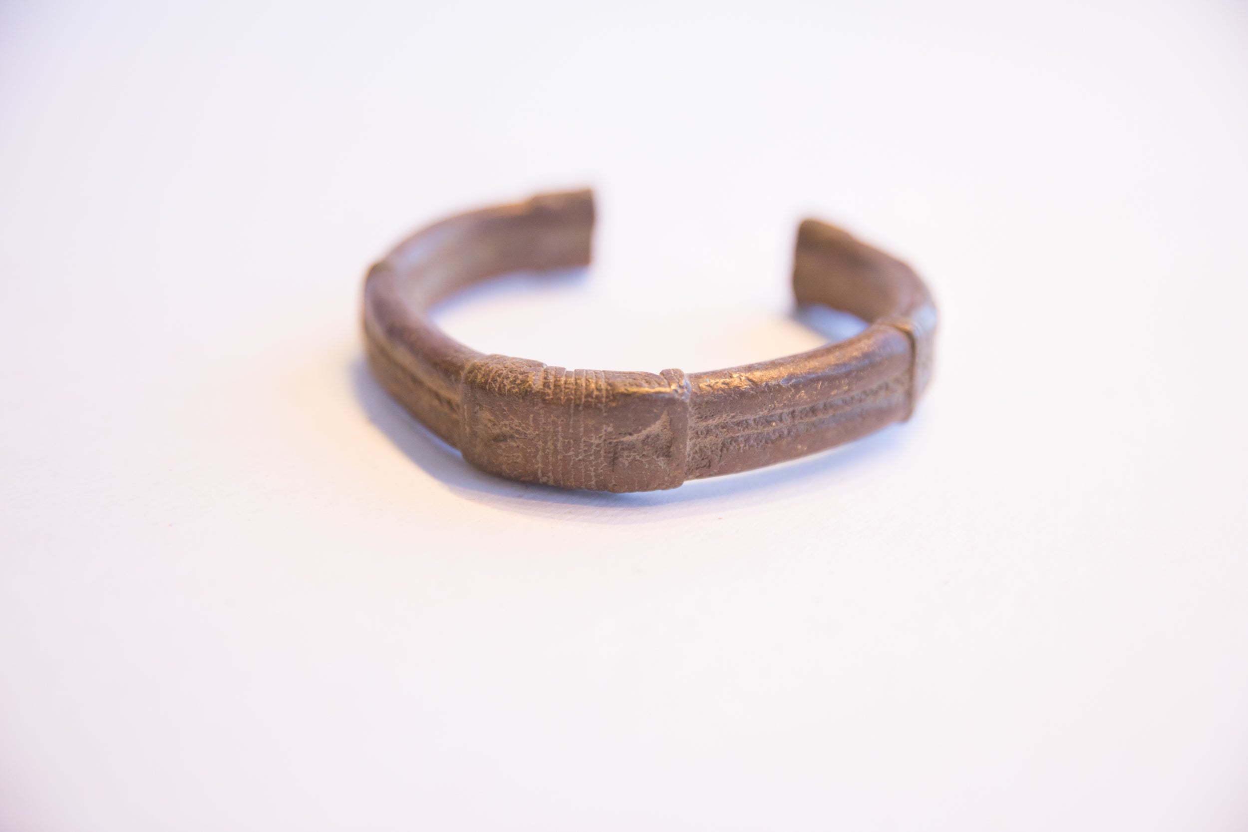 Vintage African Copper Alloy Cuff Bracelet // ONH Item: ab02223, Image 1