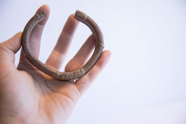 Vintage African Copper Alloy Cuff Bracelet // ONH Item: ab02223, Image 5