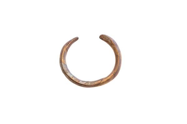 Vintage African Oxidized Barber Pole Cuff Bracelet // ONH Item: ab02227