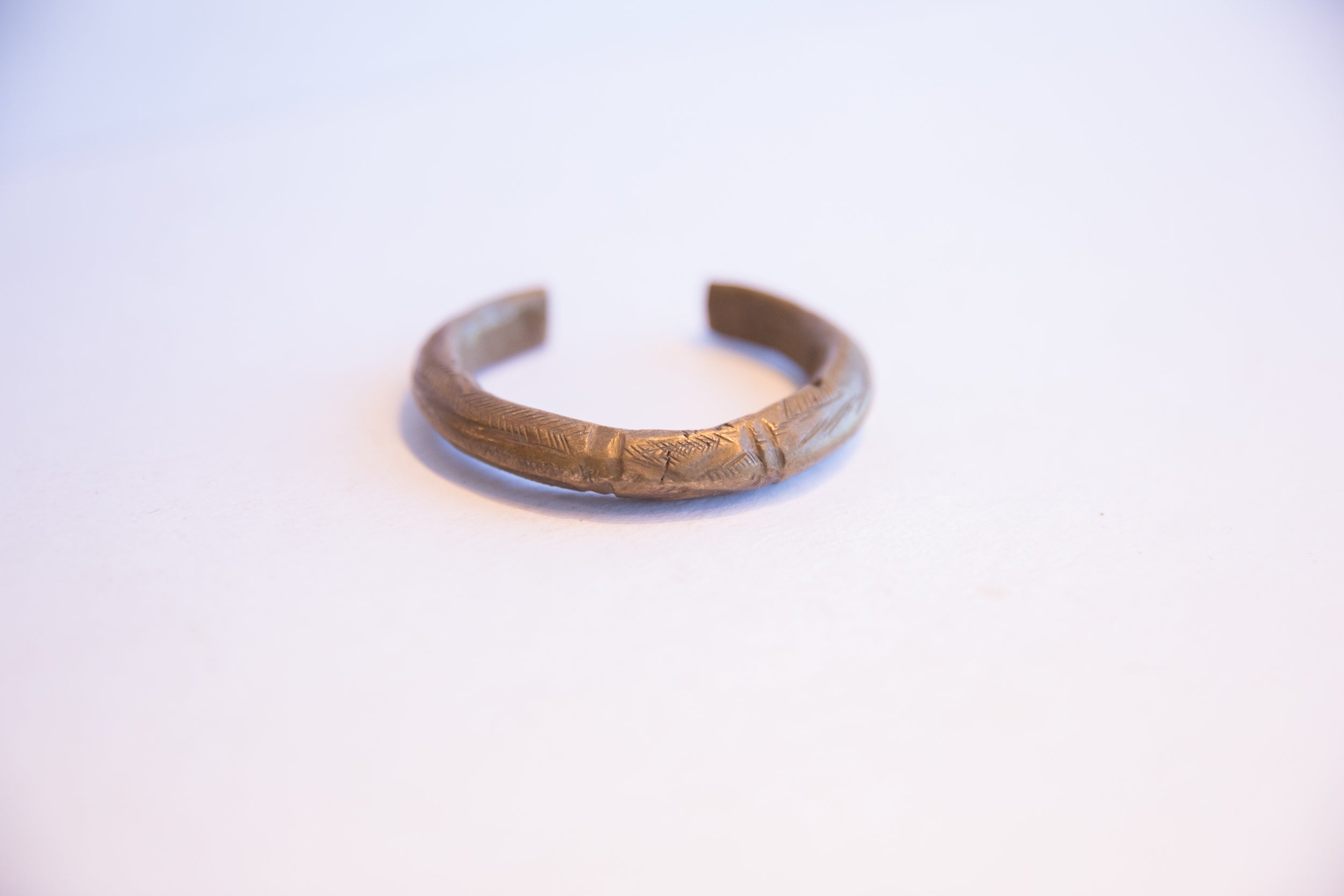 Vintage African Small Bronze Cuff Bracelet // ONH Item: ab02229, Image 1