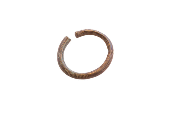 Vintage African Oxidized Lined Cuff Bracelet // ONH Item: ab02243