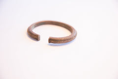 Vintage African Ridged Cuff Bracelet