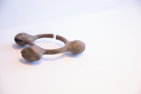 Vintage African Oxidized Lobi Bell Cuff Bracelet // ONH Item: ab02248, Image 2