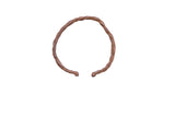 Handmade vintage African cuff bracelet with a twisted rope design and rustic patina.