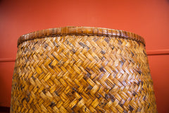 Gigantic Antique Asian Bamboo Basket // ONH Item am001001c Image 1