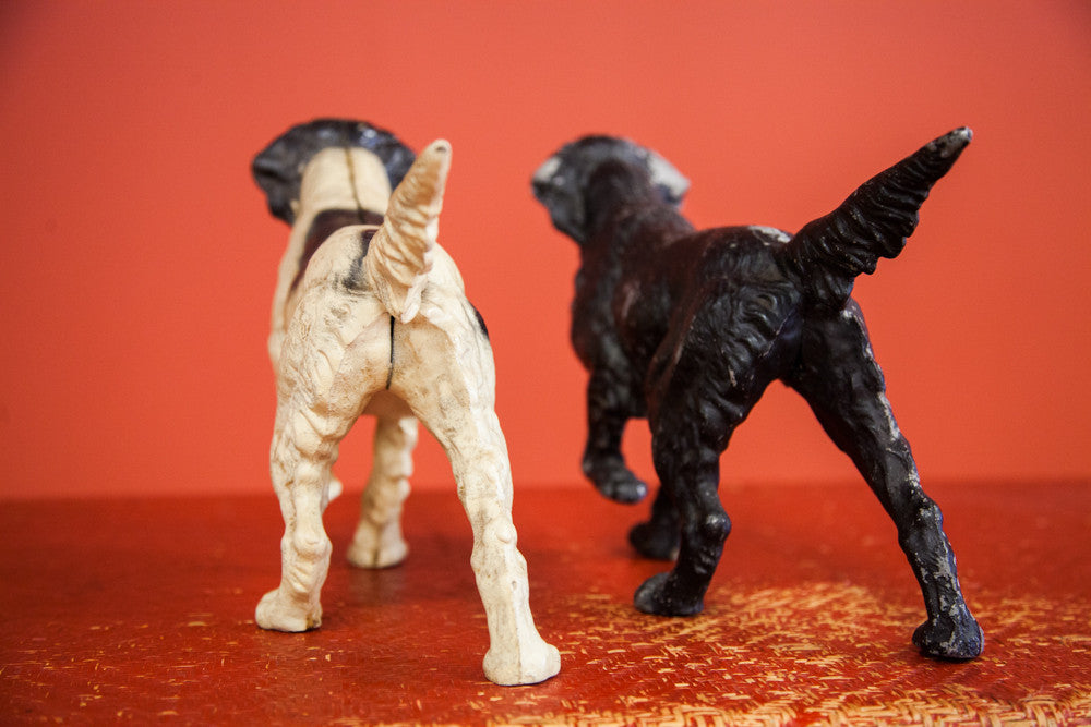 Vintage Pointer Dog Doorstops Cast Iron // ONH Item am001009c Image 1