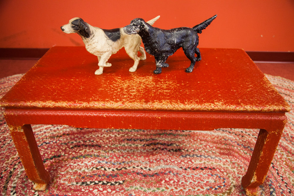 Vintage Chippy Wicker Coffee Table // ONH Item am001010c Image 1