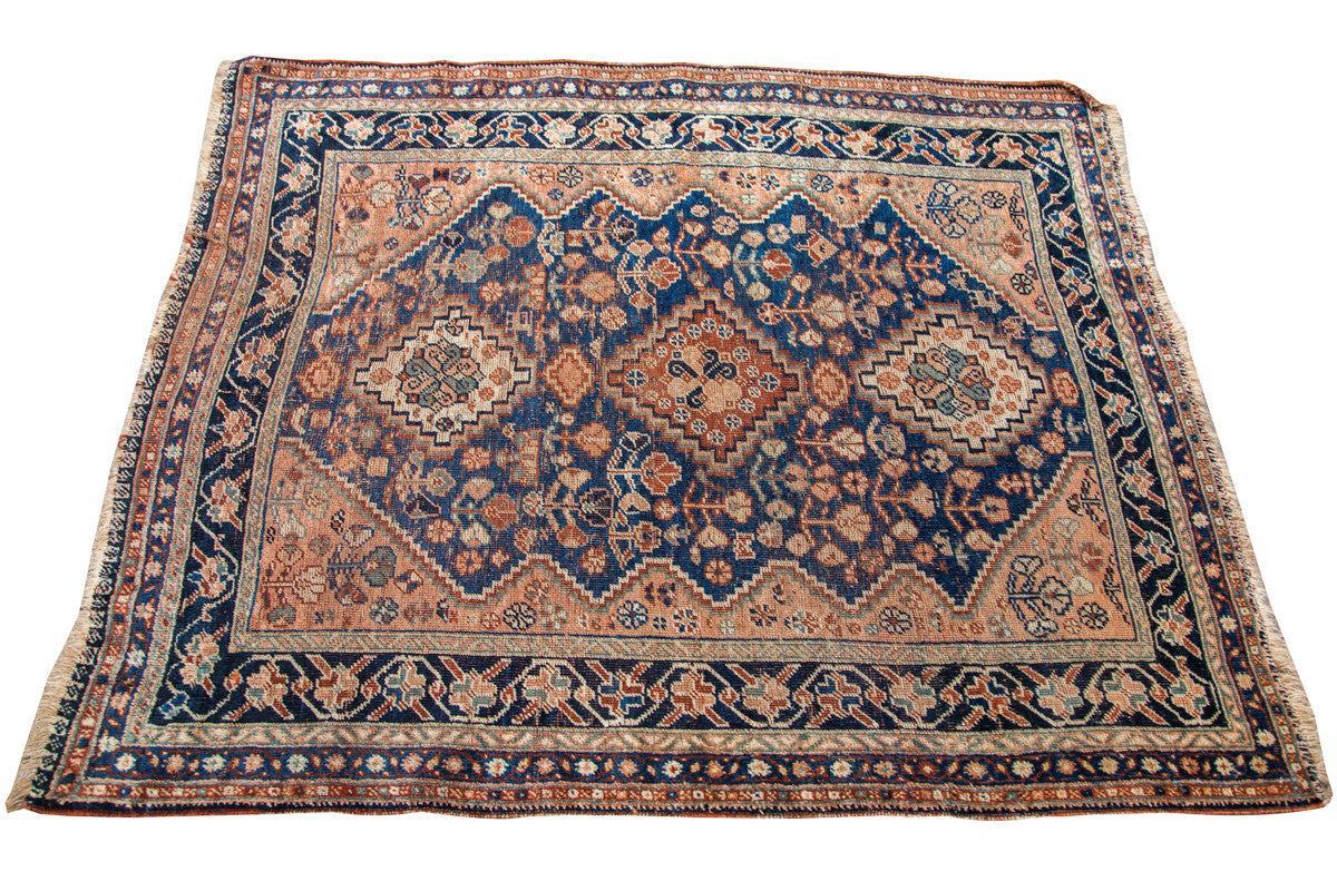 Antique Afshar Persian Rug 3'9