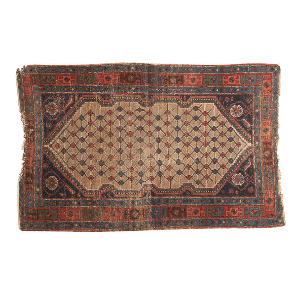 4x6 Antique Kurdish Hamadan Rug // ONH Item 5098