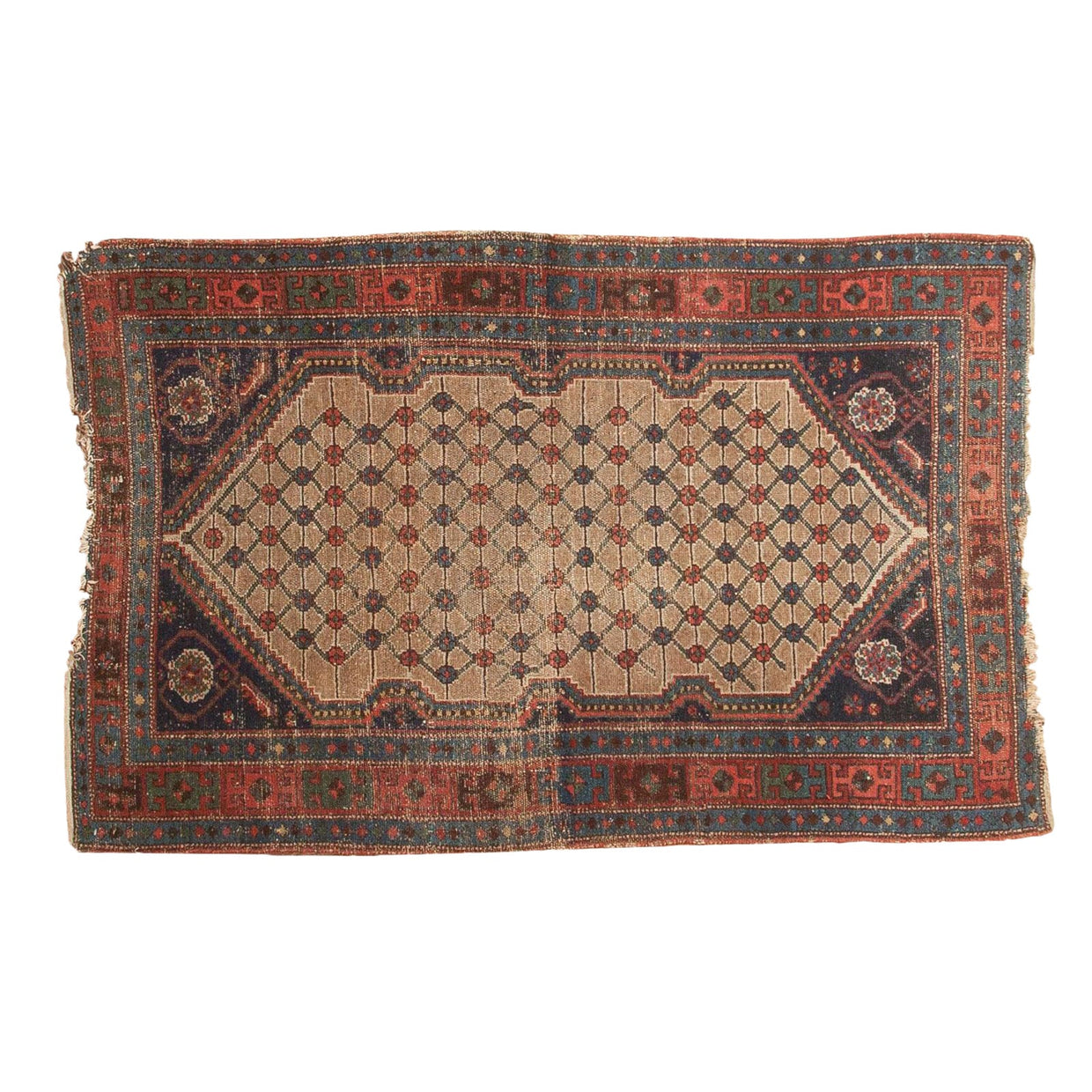4x6 Antique Kurdish Hamadan Rug // ONH Item 5098