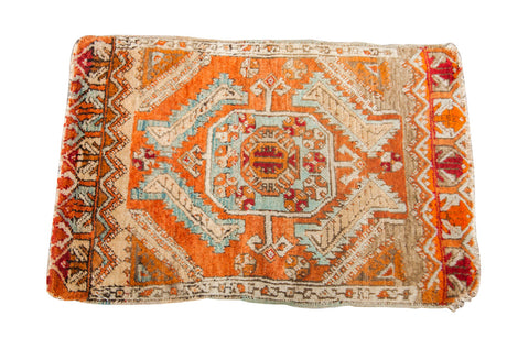 2x3 Little Orange Vintage Turkish Rug // ONH Item 1772